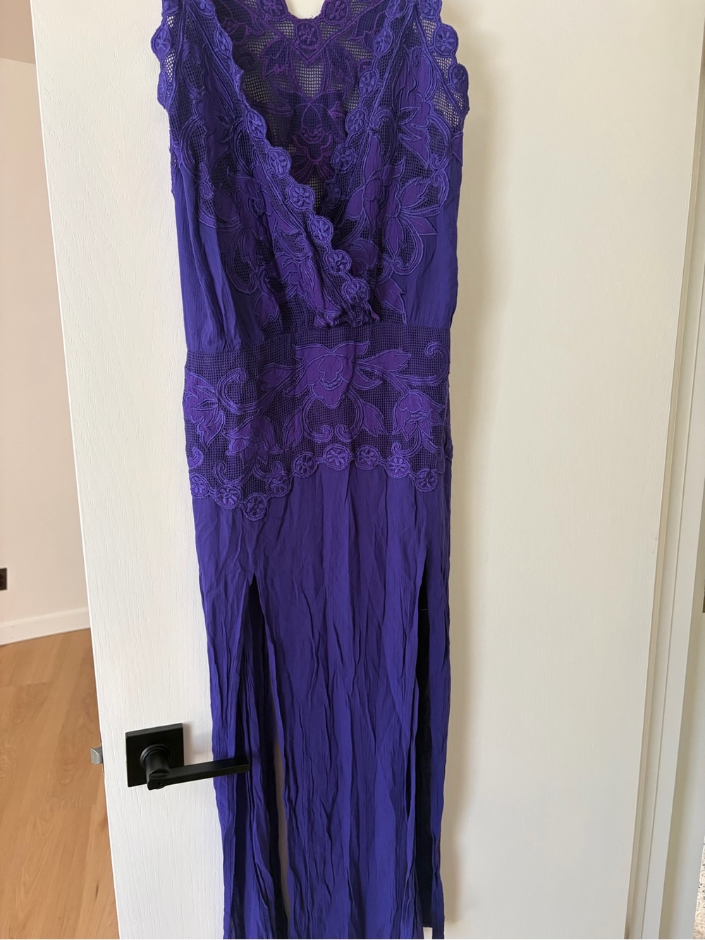 Free People Purple Lace Maxi Dress